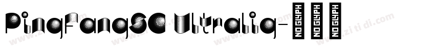 PingFangSC Ultralig字体转换